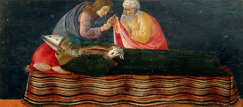San Barnabas Altarpiece, predella – Extraction of St. Ignatius Heart