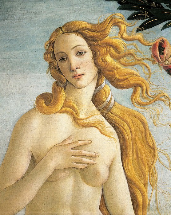 The Birth of Venus, detail, Alessandro Botticelli