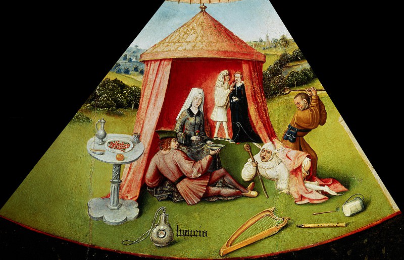 The Seven Deadly Sins and the Four Last Things – Lust , Hieronymus Bosch