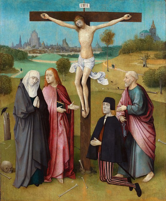 Calvary with Donor, Hieronymus Bosch
