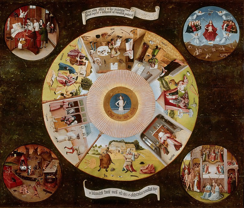 The Seven Deadly Sins and the Four Last Things , Hieronymus Bosch