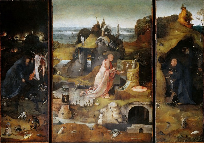 Hermit Saints Triptych, Hieronymus Bosch