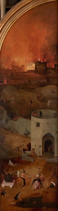 The Last Judgement, right wing – The hell, Hieronymus Bosch