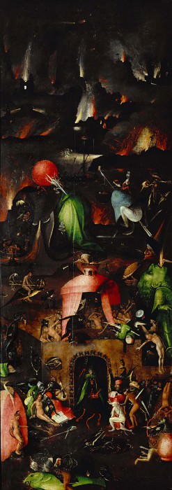 The Last Judgement, right wing, Hieronymus Bosch
