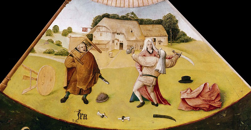 The Seven Deadly Sins and the Four Last Things – Wrath , Hieronymus Bosch