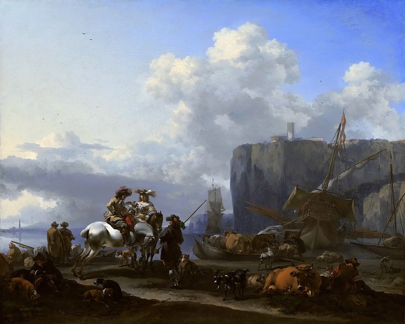 View of an Italian Port, Nicolaes (Claes Pietersz.) Berchem