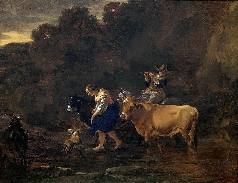 The ford, Nicolaes (Claes Pietersz.) Berchem
