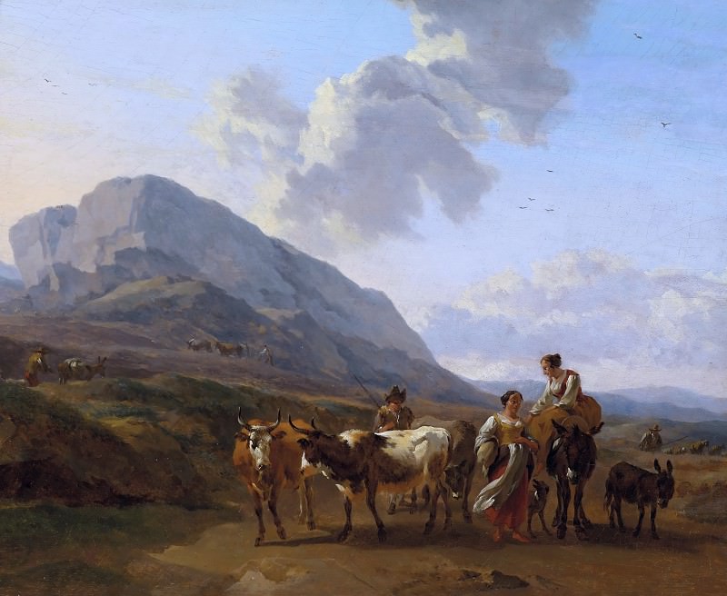 Mountain landscape with shepherds, Nicolaes (Claes Pietersz.) Berchem