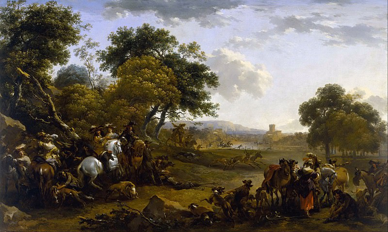Landscape with a Hunting Party, Nicolaes (Claes Pietersz.) Berchem