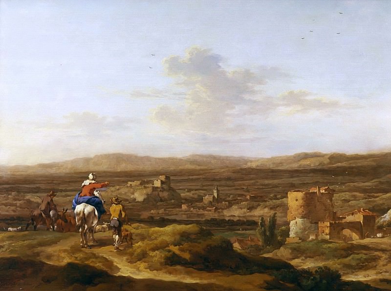 Italian landscape with valley