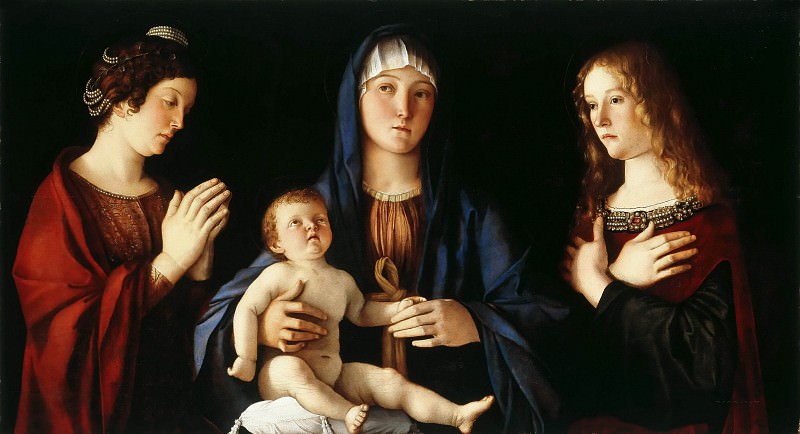 Virgin And Child Between St Catherine And St Mary, Giovanni Bellini