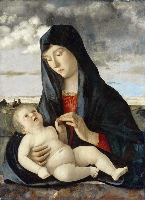 Madonna and Child in a Landscape, Giovanni Bellini