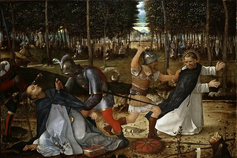 The Murder of St Peter the Martyr, Giovanni Bellini