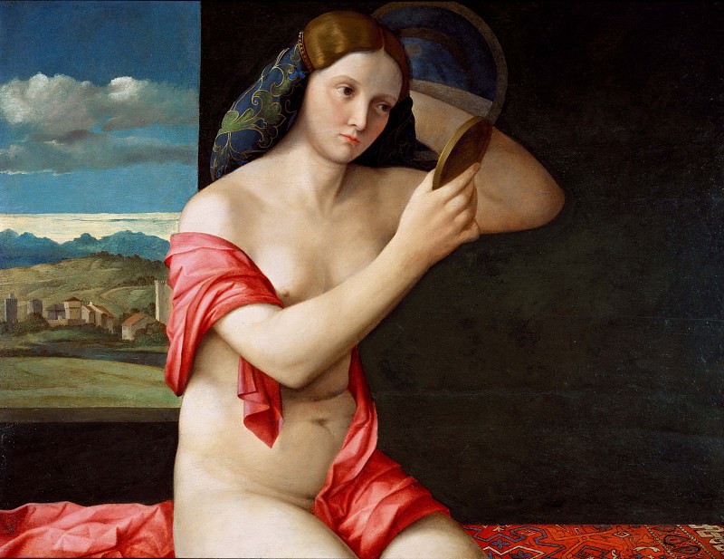 Дама с зеркалом, Джованни Беллини