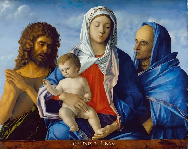 Madonna and Child, John the Baptist and St. Elizabeth, Giovanni Bellini