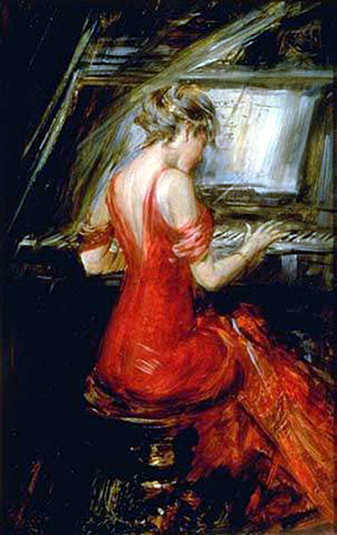 The Woman in Red, Giovanni Boldini