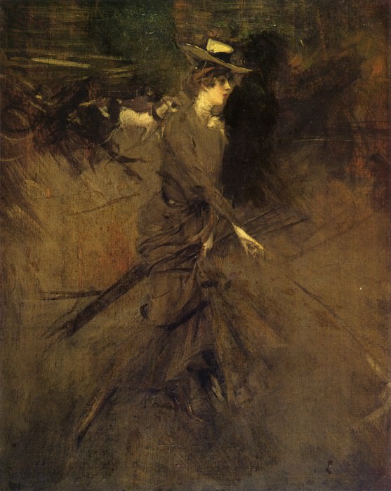  На прогулке, 1904, 05, Джованни Больдини