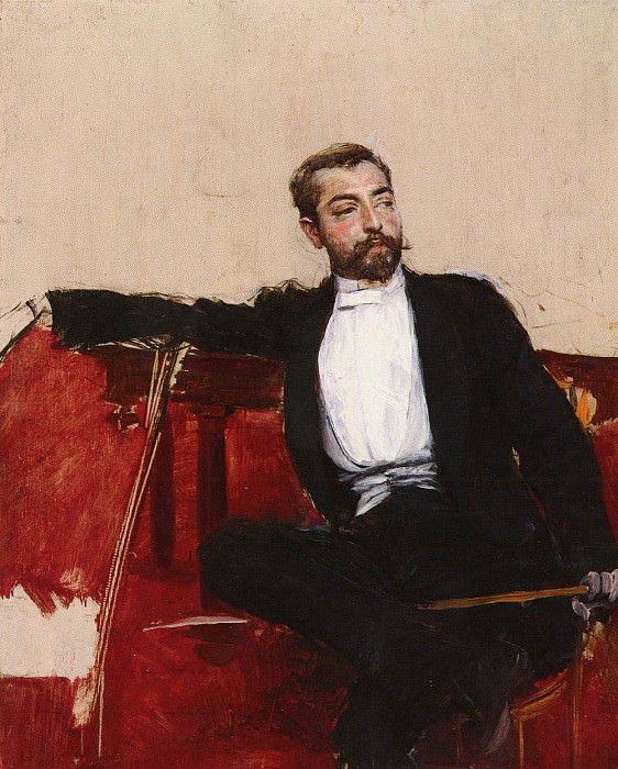 A Portrait of John Singer Sargent, Giovanni Boldini
