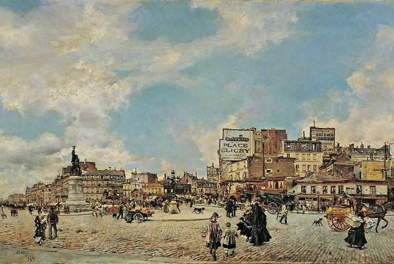 Площадь Клиши, 1874, Джованни Больдини