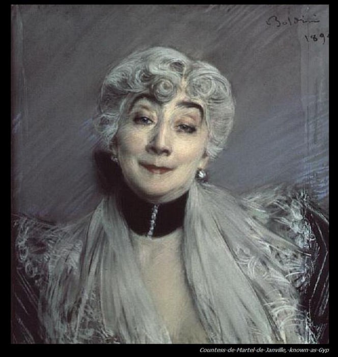 Portrait of the Countess de Martel de Janville known as Gyp 1894, Giovanni Boldini