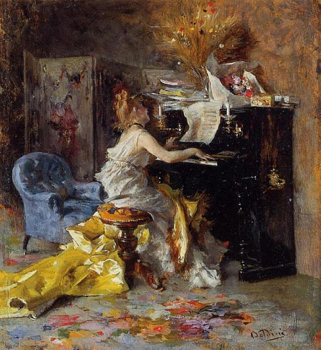  Женщина за пианино, 1871, 79, Джованни Больдини
