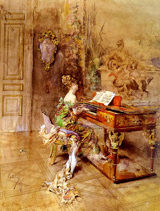 La Pianista The Lady Pianist, Giovanni Boldini
