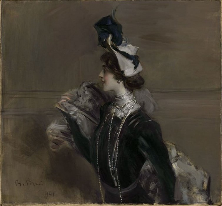 Портрет мадмуазель Лины Кавальери, 1901, Джованни Больдини
