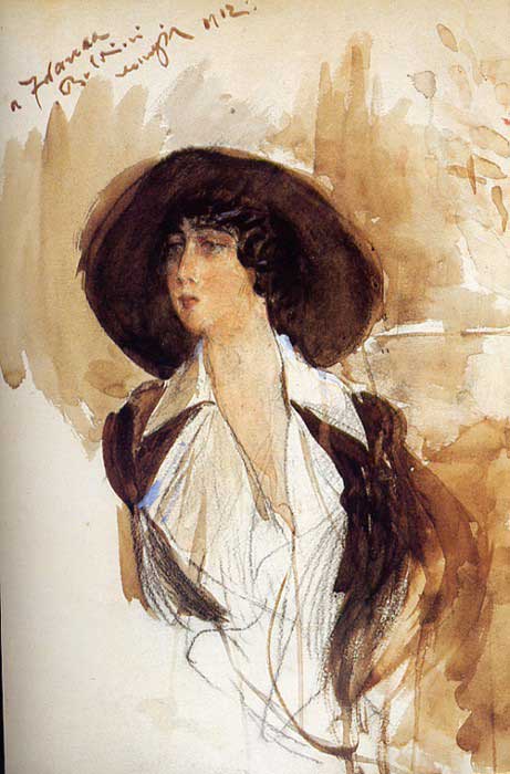  Портрет донны Франки Флорио, 1912, Джованни Больдини