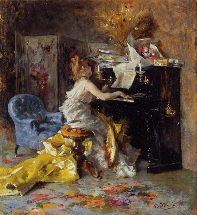 Boldini_Giovanni_Woman_at_a_Piano, Джованни Больдини