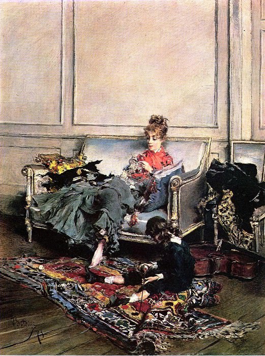 Peaceful Days also known as The Music Lesson , Giovanni Boldini