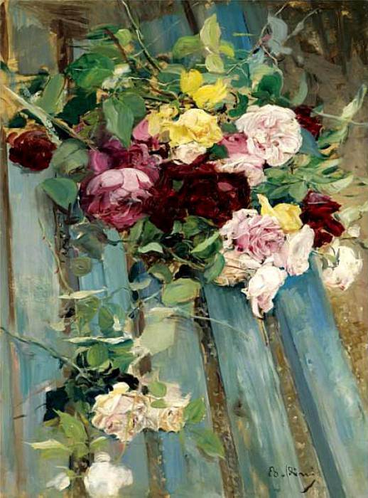 Natura Morta con Rose, Giovanni Boldini