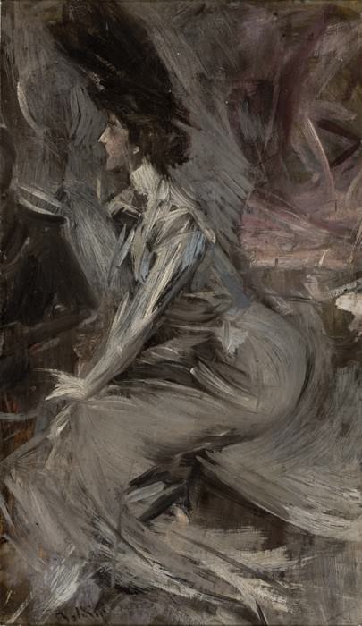  Сидящая дама – Разговор, 1904, 05, Джованни Больдини