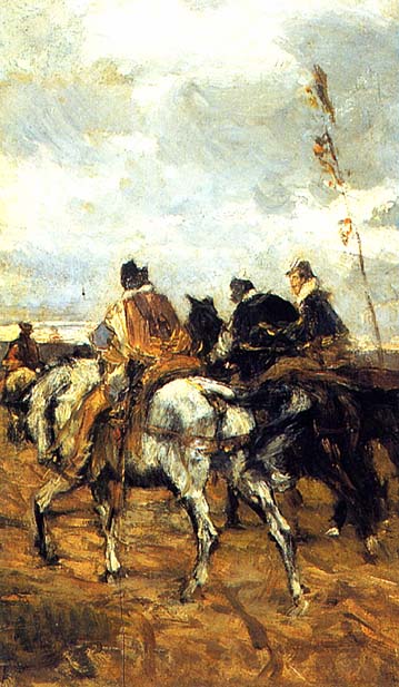 Horses and Knights, Giovanni Boldini
