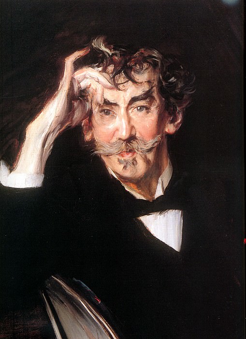 James Whistler, detail, Giovanni Boldini