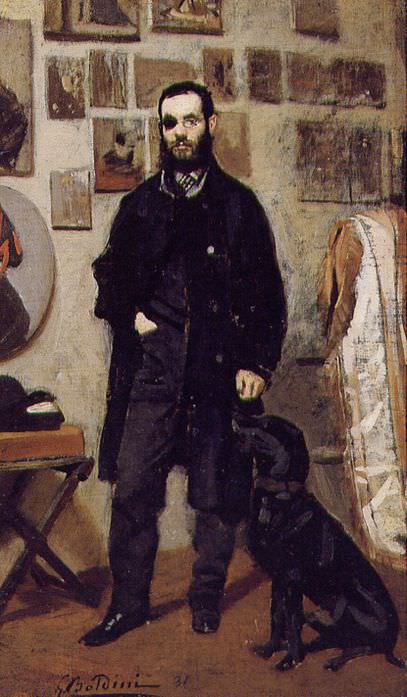 Portrait of Giuseppe Abbati 1865, Giovanni Boldini
