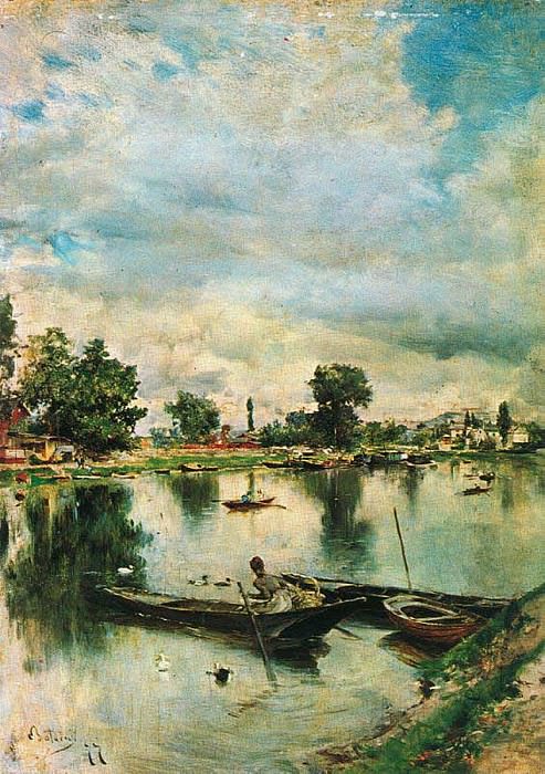 River Landscape, Giovanni Boldini