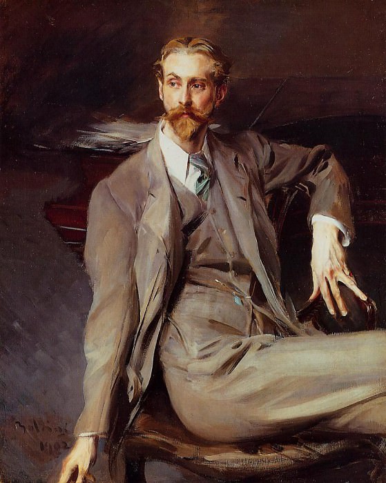 Portrait of the Artist Lawrence Alexander Peter Brown , Giovanni Boldini