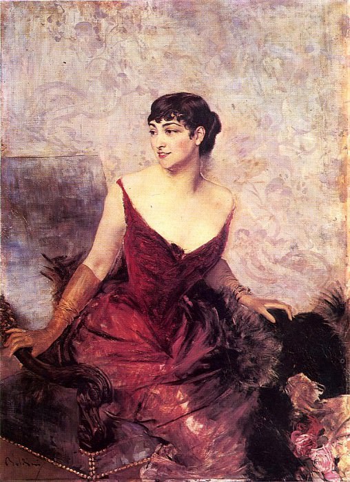 Countess de Rasty Seated in an Armchair, Giovanni Boldini