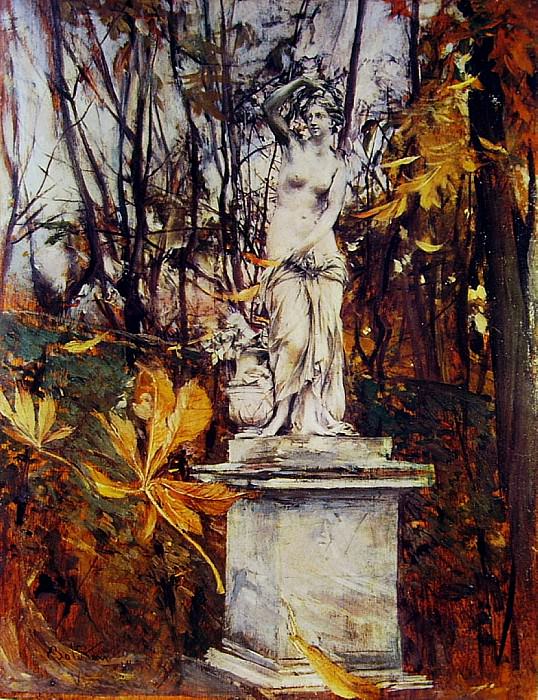 Statue in the Park of Versailles, Giovanni Boldini