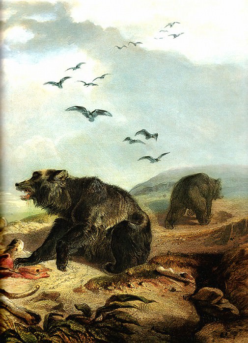Hunting the Grizzly Bear-[R] KarlBodmer, Karl Bodmer