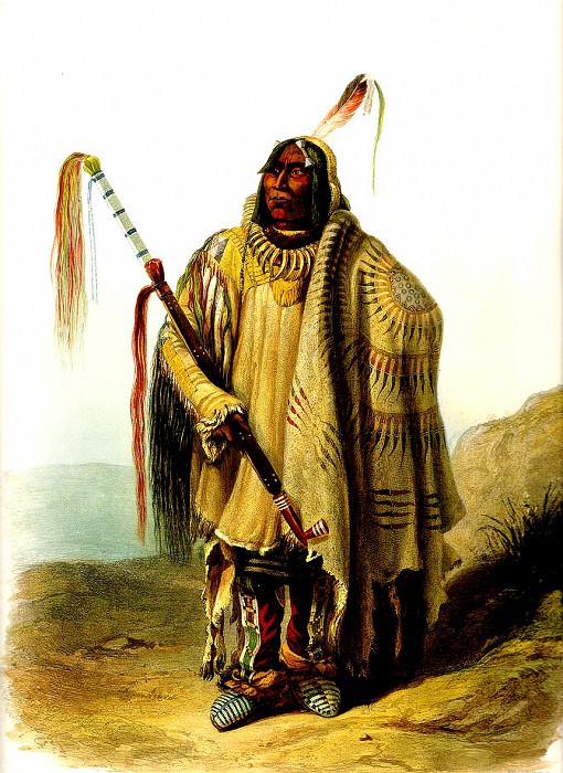 Pehriska-Ruhpa Minatarre-or-Big-Bellied Indian KarlBodmer, Karl Bodmer