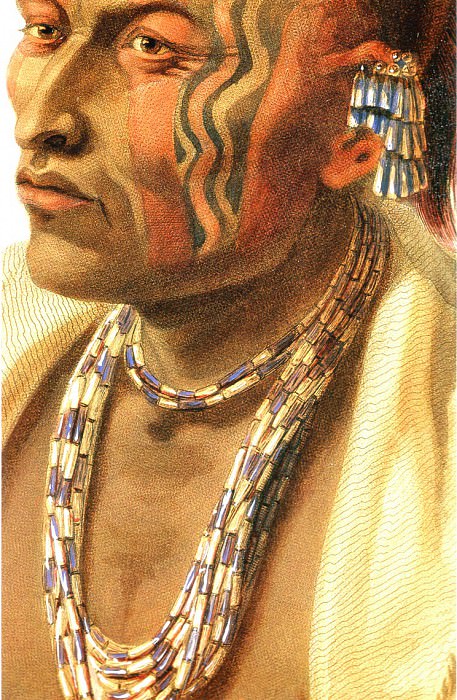 Detail of Wakesasse, Musquake Indian Karl Bodmer, Karl Bodmer