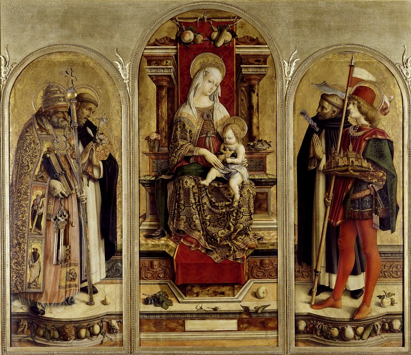 Camerino Polyptych – Virgin and Child Enthroned with St. Peter, St. Dominic, St. Peter Martyr, and St. Venanzo