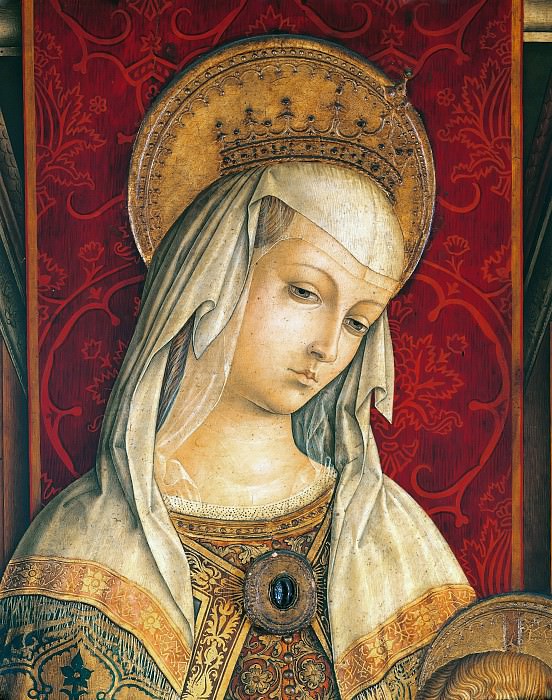 Полиптих из Камерино, фрагмент – Дева Мария