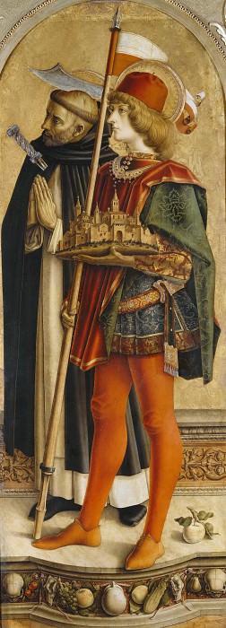 Camerino Polyptych, detail – St. Peter Martyr and St. Venanzo