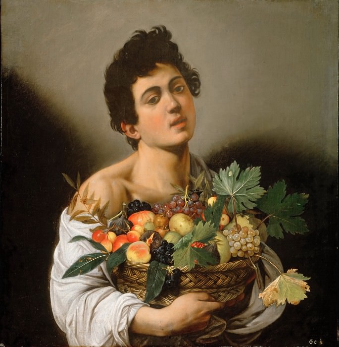 Boy with a Basket of Fruit, Michelangelo Merisi da Caravaggio