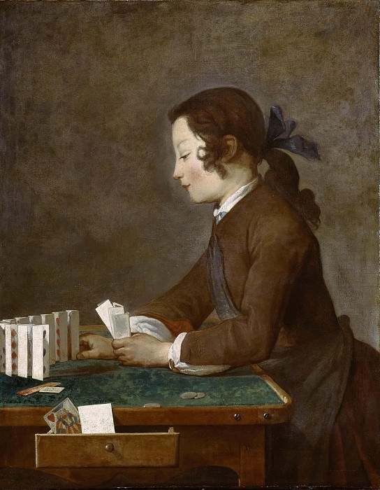 Young Boy Playing Cards, Jean Baptiste Siméon Chardin