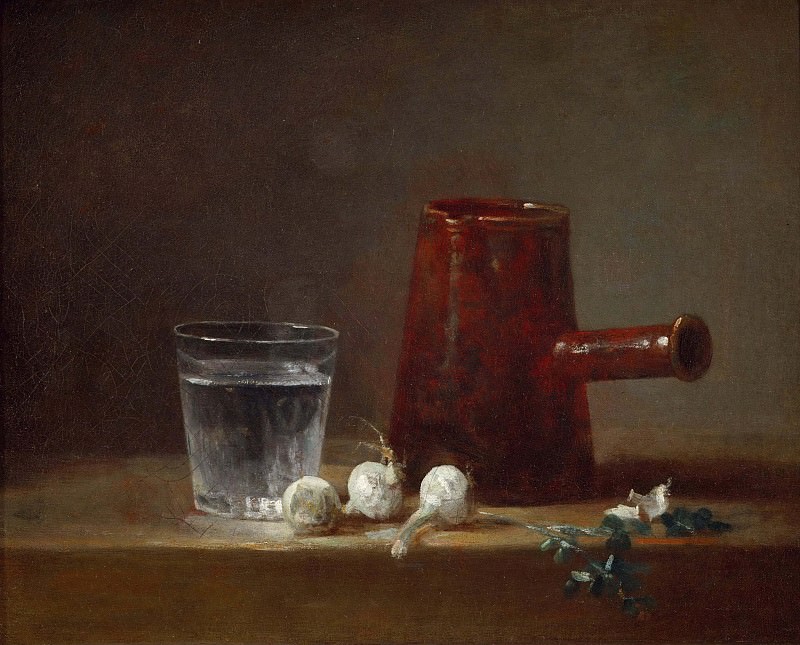 Glass of Water and Coffee Pot, Jean Baptiste Siméon Chardin