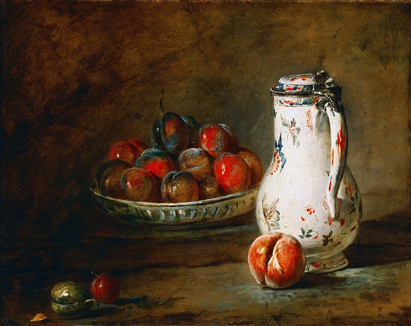 A Bowl of Plums, Jean Baptiste Siméon Chardin