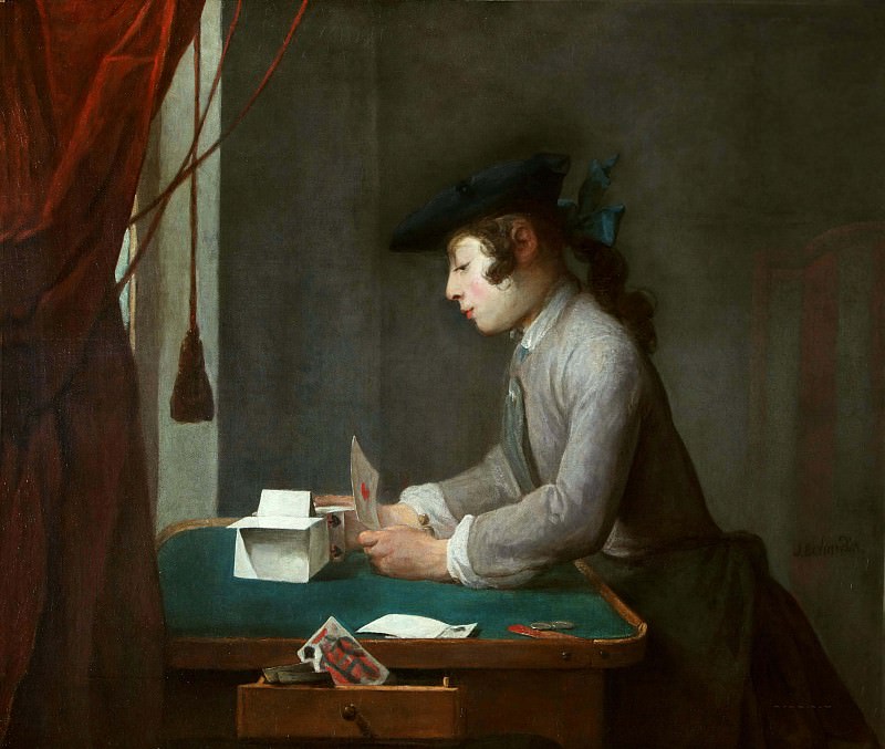 Boy Building a House of Cards, Jean Baptiste Siméon Chardin